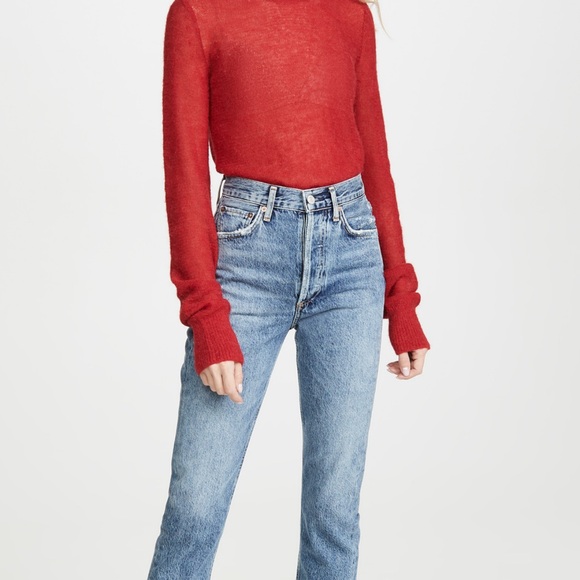 AGOLDE Riley High Rise Straight Crop Jeans - Picture 4 of 8